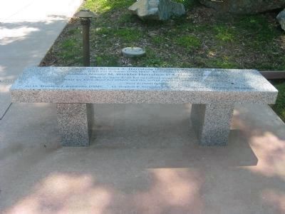 Memorial Bench at Entrance to Monument (Right Side) image. Click for full size.