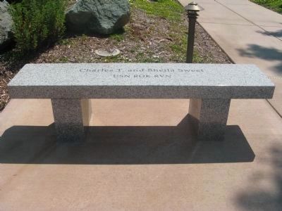 Memorial Bench at Entrance to Monument (Left Side) image. Click for full size.