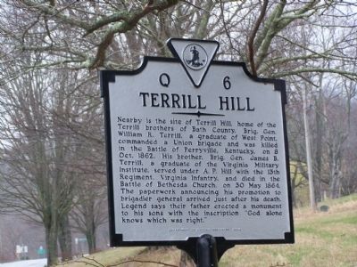 Terrill Hill Marker image. Click for full size.