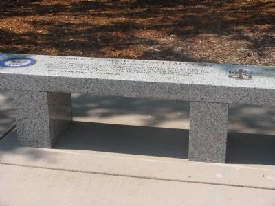 William E. Schultz, U.S. Navy (ACC) Ret. Memorial Bench image. Click for full size.