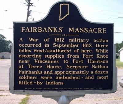 Reverse Side - A Twin Fairbanks' Massacre Marker image. Click for full size.