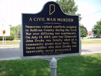 Other Side - - A Civil War Murder Marker. Click for full size. Other Side - - A Civil War Murder Marker image. Click for full size.
