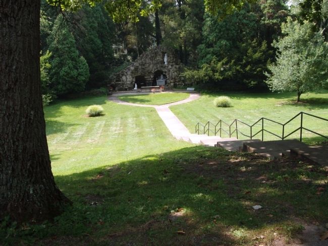 The "Grotto" - - A short Walk from the First Providence Convent Marker.. Click for full size. The "Grotto" - - A short Walk from the First Providence Convent Marker. image. Click for full size.