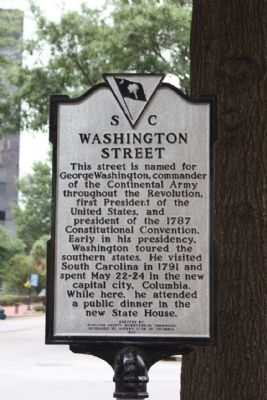 Washington Street Marker. Click for full size. Washington Street Marker image. Click for full size.