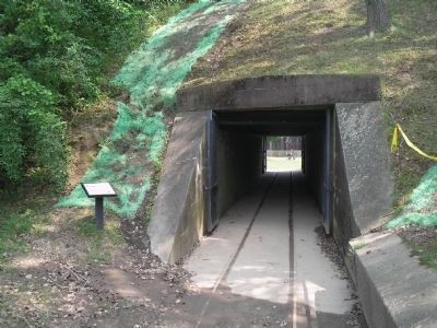 Rail Line at Fort Mott. Click for full size. Rail Line at Fort Mott image. Click for full size.