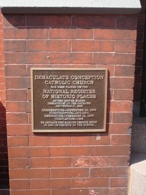 Immaculate Conception Catholic Church Marker image. Click for full size.