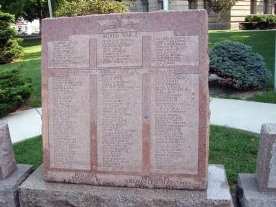 World War I & World War I I Memorial Marker. Click for full size. World War I & World War I I Memorial Marker image. Click for full size.