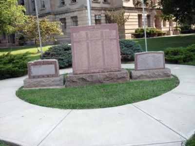 Front View - - All Three War Memorials image. Click for full size.