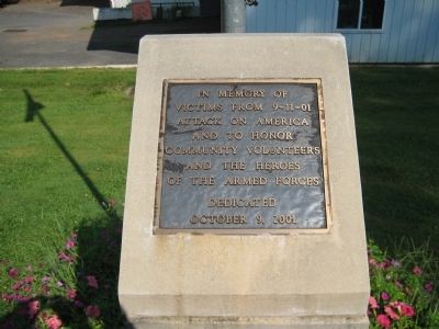 Durham Township 9-11 Memorial Marker. Click for full size. Durham Township 9-11 Memorial Marker image. Click for full size.