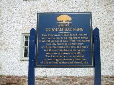Durham Bat Mine Marker. Click for full size. Durham Bat Mine Marker image. Click for full size.
