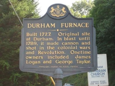 Durham Furnace Marker. Click for full size. Durham Furnace Marker image. Click for full size.