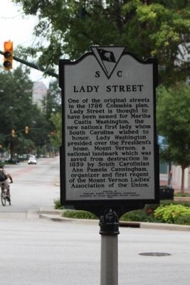 Lady Street Marker. Click for full size. Lady Street Marker image. Click for full size.