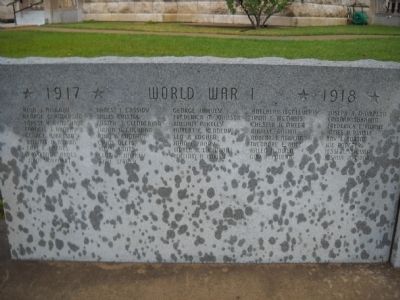 World War I Names image. Click for full size.