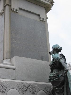 Fame Writing the Left Side Inscription. Click for full size. Fame Writing the Left Side Inscription image. Click for full size.
