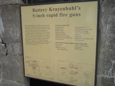 Battery Krayenbuhls 5-inch rapid fire guns Marker image. Click for full size.
