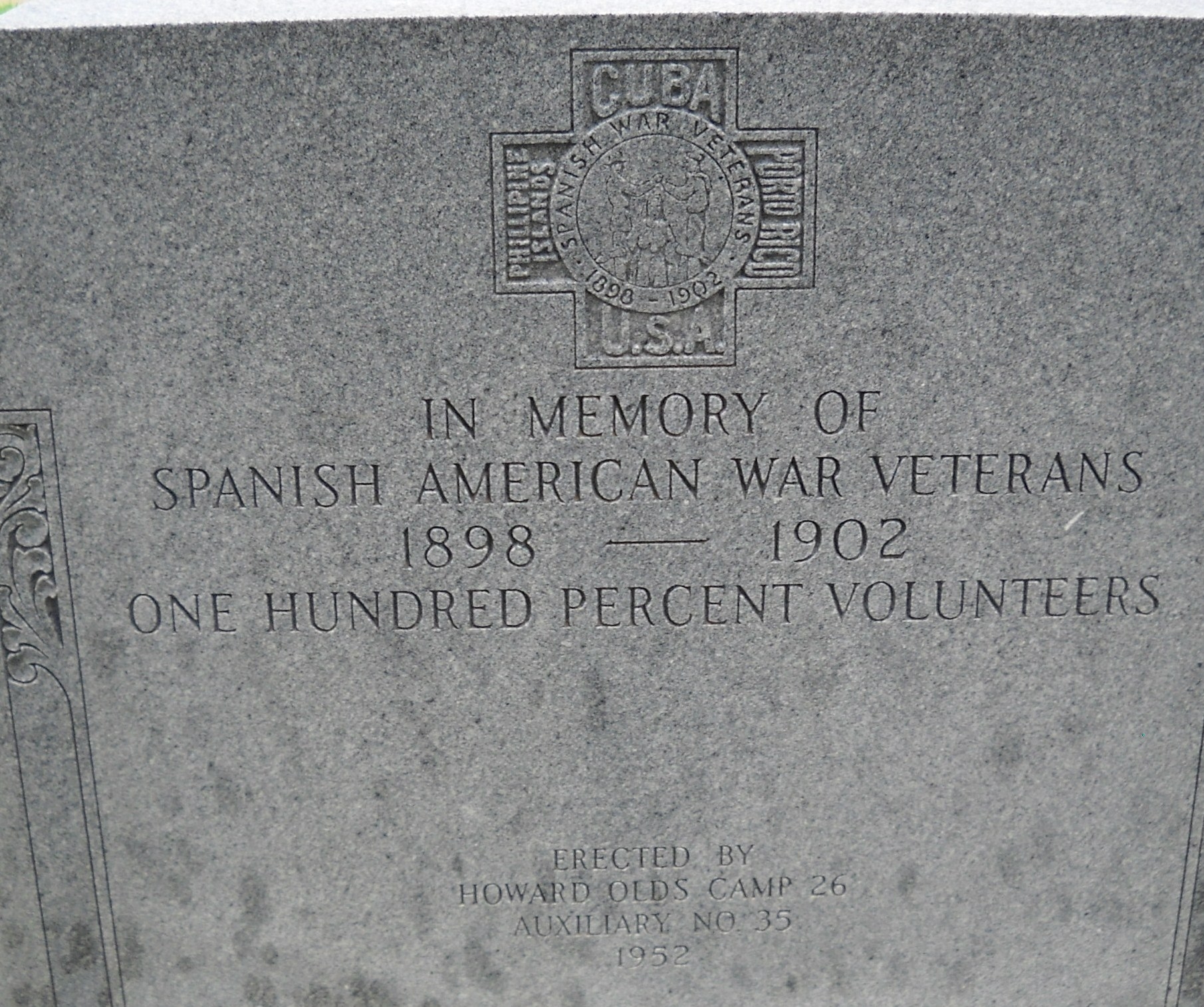 Fort Scott Spanish American War Memorial Marker