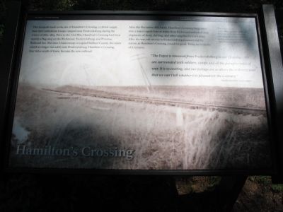 Hamilton's Crossing Marker image. Click for full size.