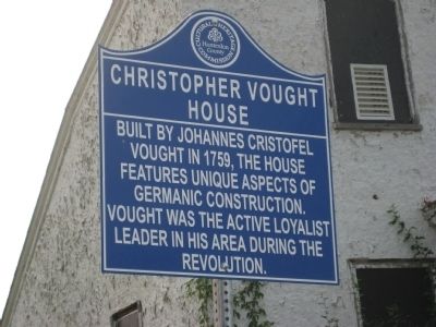 Christopher Vought House Marker image. Click for full size.