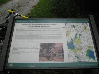 The Railroad & The Vernoy Quarry Marker. Click for full size. The Railroad & The Vernoy Quarry Marker image. Click for full size.