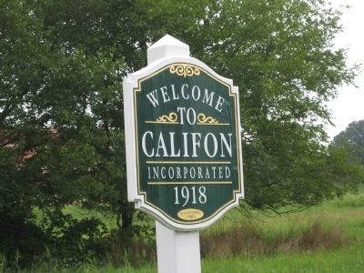 Additional Califon Marker. Click for full size. Additional Califon Marker image. Click for full size.
