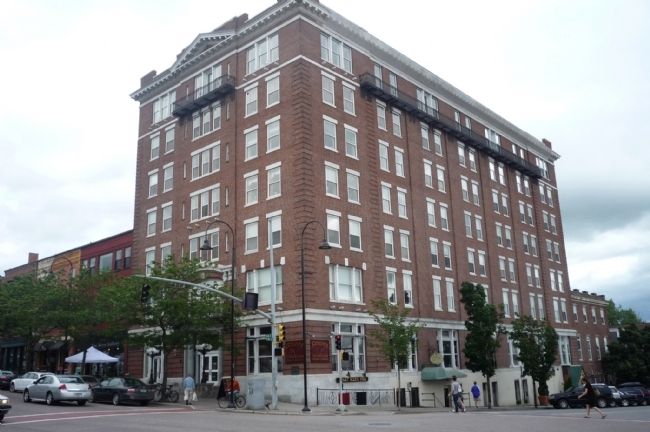 The Hotel Vermont Building--Site of the "American House". Click for full size. The Hotel Vermont Building--Site of the "American House" image. Click for full size.