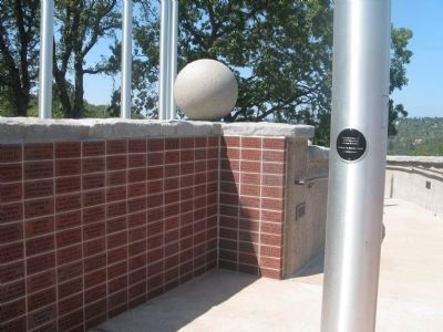Flag Pole Bearing The Stars and Stripes image. Click for full size.