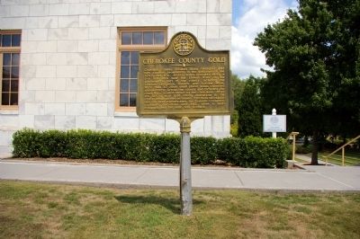Cherokee County Gold Marker image. Click for full size.