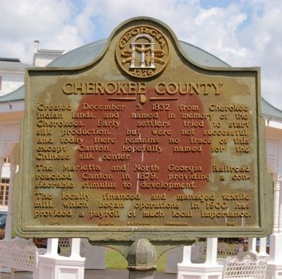 Cherokee County Marker image. Click for full size.