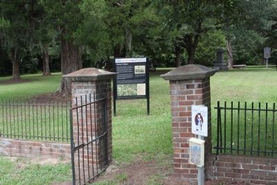 Battle of Eutaw Springs Marker at Park entrance Military Heritage Trail. Click for full size. Battle of Eutaw Springs Marker at Park entrance Military Heritage Trail image. Click for full size.