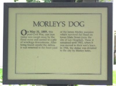 Morley's Dog Marker. Click for full size. Morley's Dog Marker image. Click for full size.