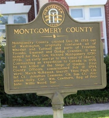 Montgomery County Marker image. Click for full size.