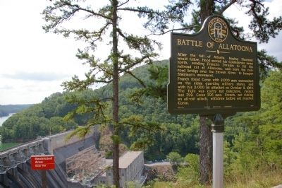 Battle of Allatoona Marker. Click for full size. Battle of Allatoona Marker image. Click for full size.