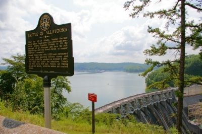 Battle of Allatoona Marker. Click for full size. Battle of Allatoona Marker image. Click for full size.