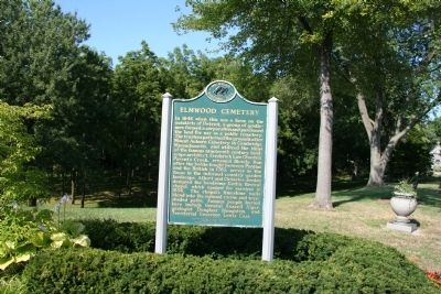 Elmwood Cemetery Marker. Click for full size. Elmwood Cemetery Marker image. Click for full size.