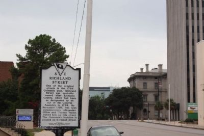 Richland Street Marker, looking south along Main Street. Click for full size. Richland Street Marker, looking south along Main Street image. Click for full size.