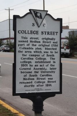 College Street Marker. Click for full size. College Street Marker image. Click for full size.