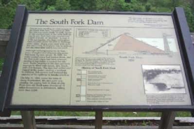 The South Fork Dam Marker image. Click for full size.