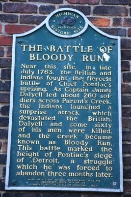 The Battle of Bloody Run Marker image. Click for full size.