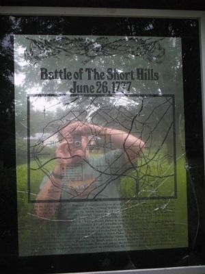 Battle of The Short Hills Marker image. Click for full size.