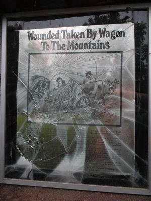 Wounded Taken by Wagon to the Mountains Panel image. Click for full size.