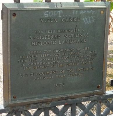 Jackson Square - Vieux Carr Marker (Panel 2) image. Click for full size.