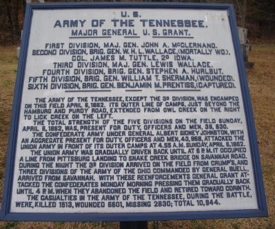 Army of the Tennessee Tablet image. Click for full size.