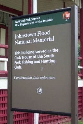 Club House of the South Fork Fishing and Hunting Club Sign. Click for full size. Club House of the South Fork Fishing and Hunting Club Sign image. Click for full size.
