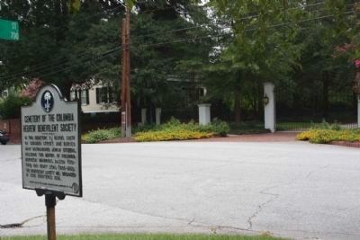 Cemetery of the Columbia Hebrew Benevolent Society Marker, opposite Governor's Mansion, Gadsden St.. Click for full size. Cemetery of the Columbia Hebrew Benevolent Society Marker, opposite Governor's Mansion, Gadsden St. image. Click for full size.
