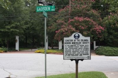 Cemetery of the Columbia Hebrew Benevolent Society Marker image. Click for full size.