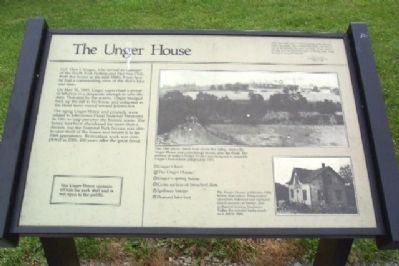 The Unger House Marker image. Click for full size.