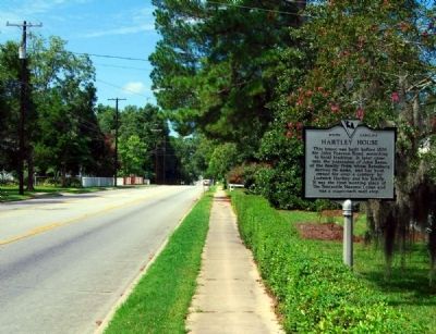 Hartley House Marker -<br>Looking West Along East Columbia Avenue (US 1). Click for full size. Hartley House Marker -<br>Looking West Along East Columbia Avenue (US 1) image. Click for full size.