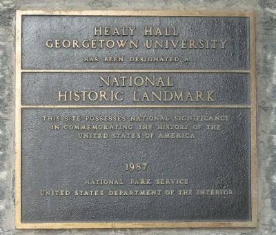 Healy Hall Marker - Panel 2 image. Click for full size.