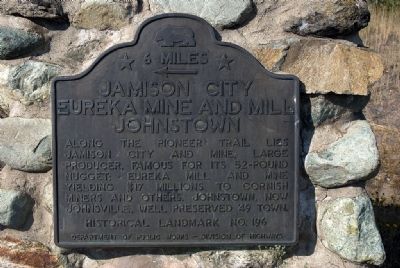Jamison City Marker image. Click for full size.