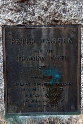 Peter Lassen Marker. Click for full size. Peter Lassen Marker image. Click for full size.